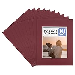 Golden State Art, Pack of 10, 11x14 for 8x10 Color