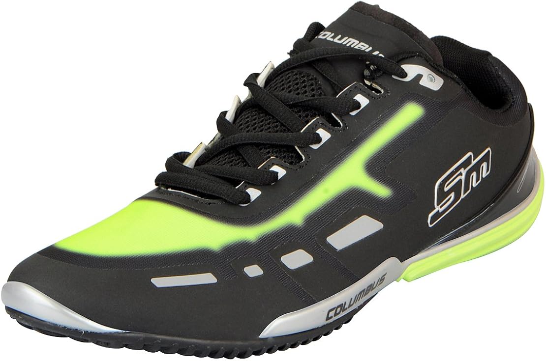 Columbus Mens Black Green Sports Running Columbus Mens Black Green Sports Running