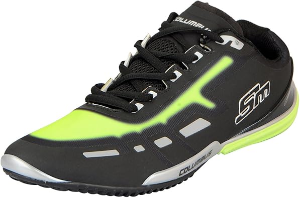 Columbus Mens Black Green Sports Running Columbus Mens Black Green Sports Running