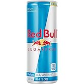 Red Bull Sugarfree Energy Drink, 8.4 Oz | contains caffeine, taurine, B-vitamins, sweeteners, and water, 8.4 fl oz can
