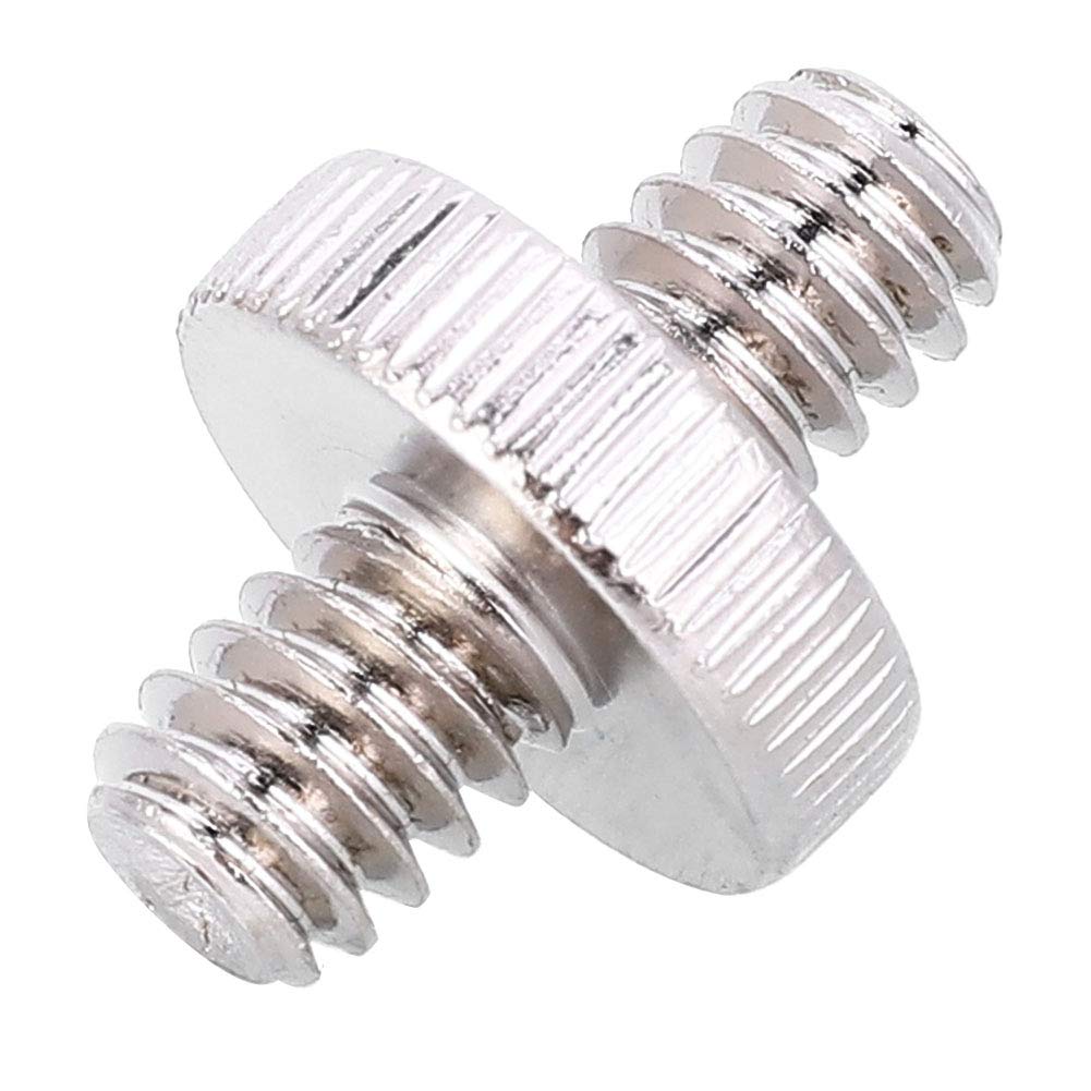 VBESTLIFE 1pcs 1/4" Male to 1/4" Male Threaded Screw Convert Adapter for Camera Tripod Ballhead DSLR Camera Accessories