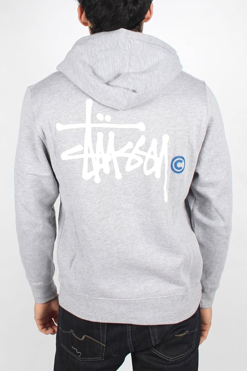 grey stussy jumper