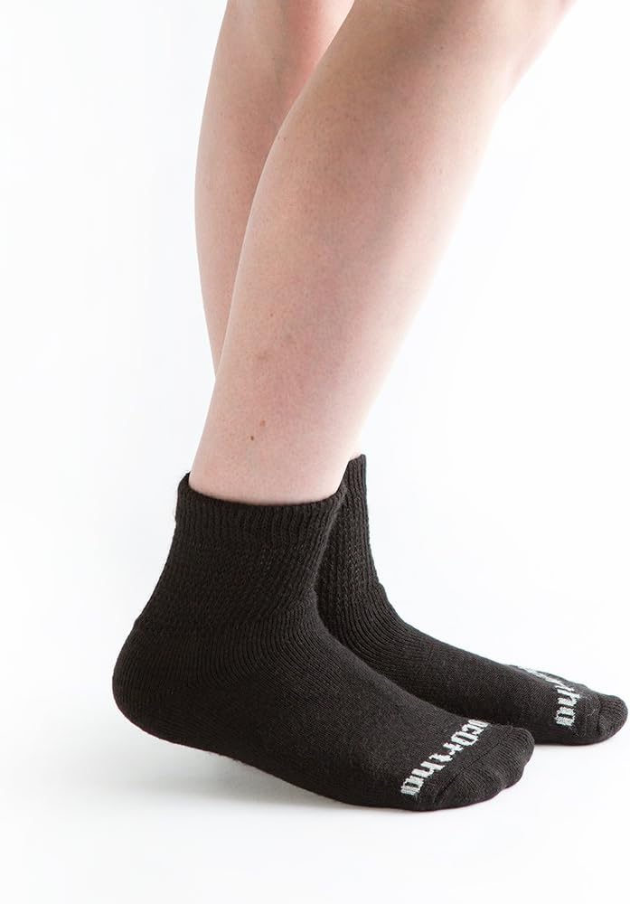 Doc Ortho Ultra Soft Loose Fit Diabetic Socks, 6 Pairs, 1/4 Crew Health & Personal Care