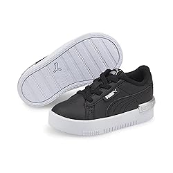 PUMA Jada Sneakers JR in Black/Silver, Size 5.5