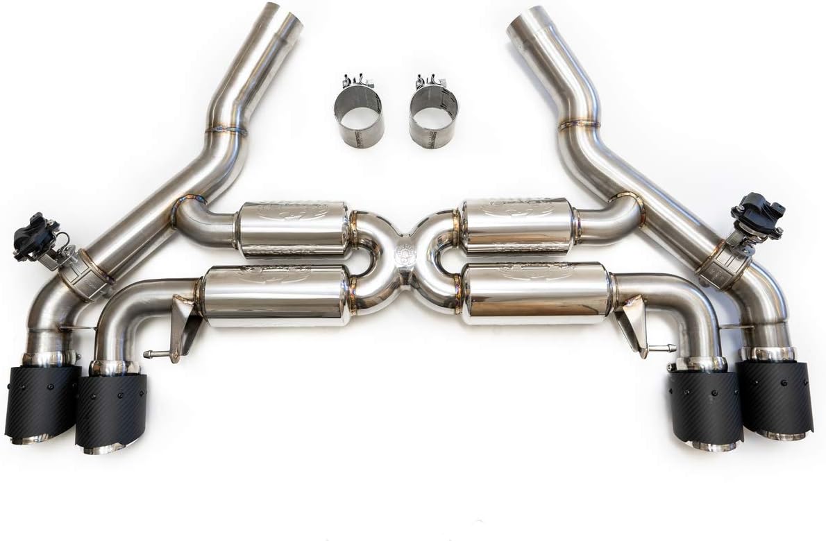 FABSPEED VALVETRONIC EXHAUST with QUAD STYLE TIPS for 2018-2020 BMW F90 M5