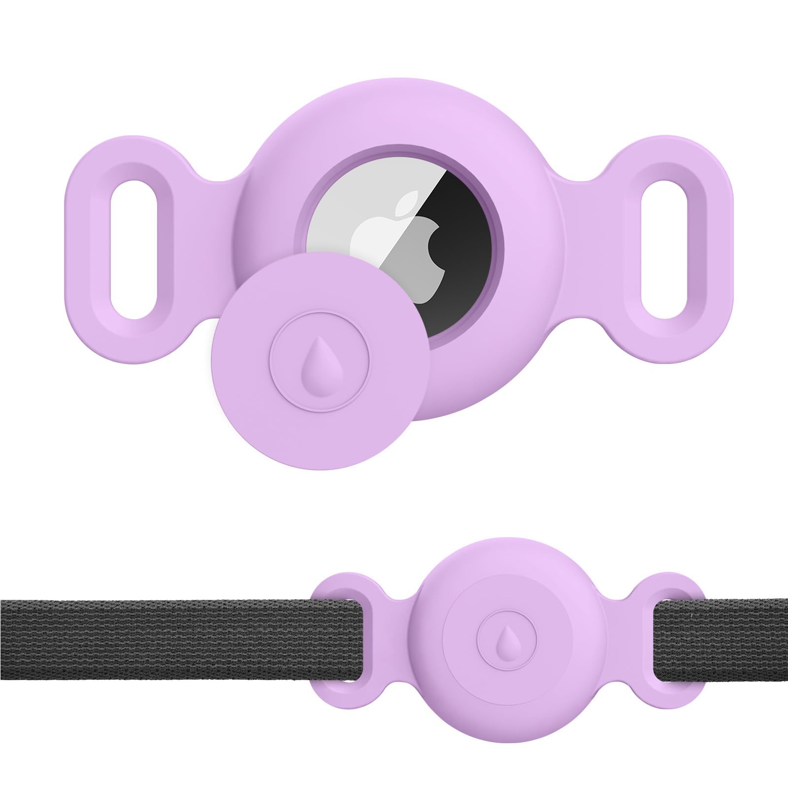 Meliya Airtag Case 1st/2nd for Dog Cat Collar, Waterproof Apple Airtag Protective Holder GPS Tracking Finder for Pet, Silicone Case for Dog Collar Cat Loop Holder Pet Accessories — image 1