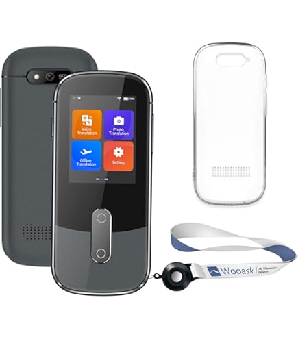 旅行用家電 Wooask AI Voice Translator w12 Wooask® W12 Off/Online AI Language Translator Device – WOOASK