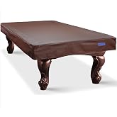 K-Musculo Heavy Duty Pool Table Cover, Waterproof Leatherette Billiard Table Cover with Soft Backing, Tear Resistant Fitted Protector for 6.5FT, 7FT, 7.5FT, 8FT, 8.5FT &amp; 9FT Tables