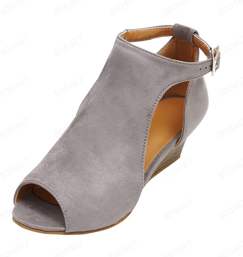 mesh hollow out platform wedge sandals