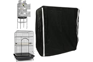 Bird Cage Covers for Night - Windproof Light-Proof Sleep Large Blackout Cover,Parakeet Parrot Animal Crate Guard,for Canary P