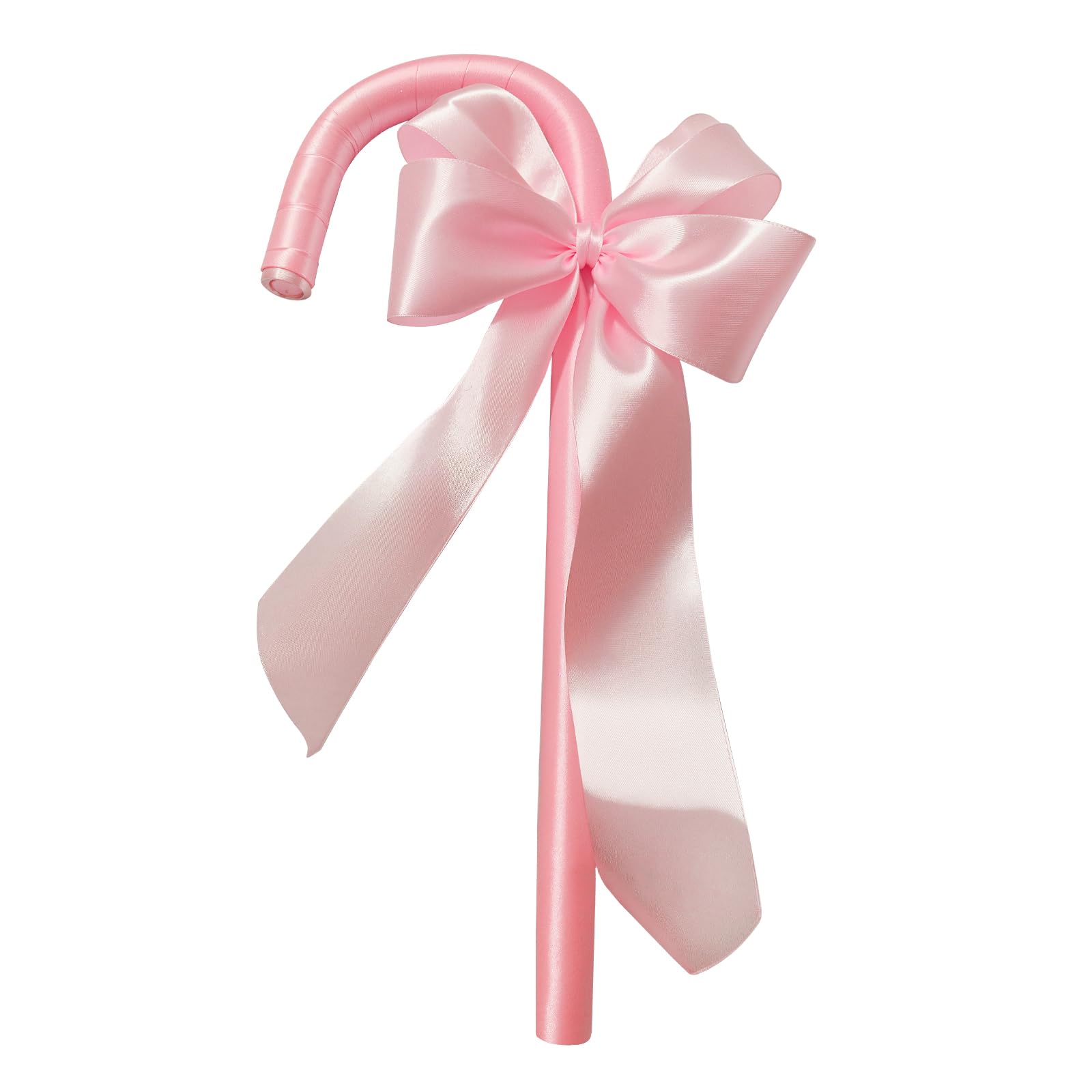 zhongko Cosplay Cane Prop, Little Cane for Bo Peep, Pink Bow Cane Prop, Stage Performance Staff Prop, Decorative Staff Prop for Christmas, Halloween, Dress up Partys, Carnival