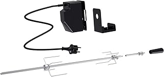 tepro universaler Grillspieß Set mit Motor, Netzbetrieb, 10 x 95 x 12 cm, silber/schwarz, 8591