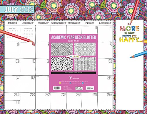 2017 Academic Year COLOR ME Desk Blotter 2017 Academic Year COLOR ME Desk Blotter