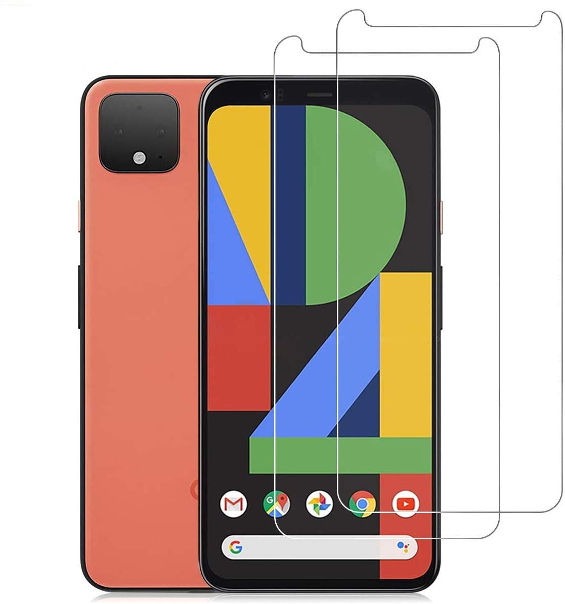 LXIAN Pixel 4 Screen Protector (2 Pack), [Ultra Clear] [Anti-scratch] [No-Bubble] [Easy-install] Tempered Glass for Google Pixel 4 (5.7 inch)