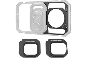 SMALLRIG 67mm Threaded Filter Adapter with Detachable Sun Hoods for Universal Phone Cage 4704/4597/5275/5276/4299B,for iPhone