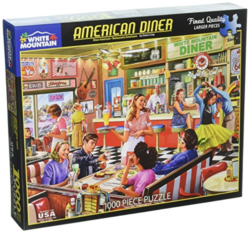 White Mountain Puzzles 1397 American Diner Designer: Steve Crisp Puzzles (1000 Piece)