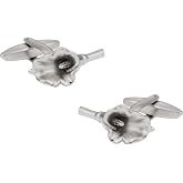 Cuff-Daddy Silver Flower Cufflinks with Presentation Box