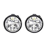Left Right Real Glass Lens XML2 LED Fog Light Kit
