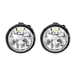 Left Right Real Glass Lens XML2 LED Fog Light Kit