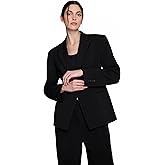 Kenneth Cole Womens Luxe Twill Slim One Button Blazer