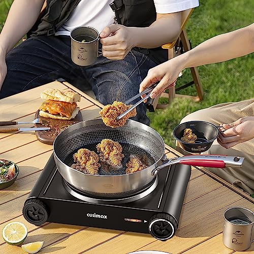 Hot Plate,Cusimax Portable Electric Hot Plate for Cooking,1500W