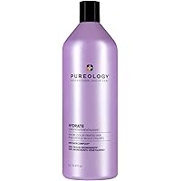 Pureology Hydrate Moisturizing Conditioner, For Medium to Thick Color-Treated Hair, Adds Shine & Softness, With Green Tea Ext