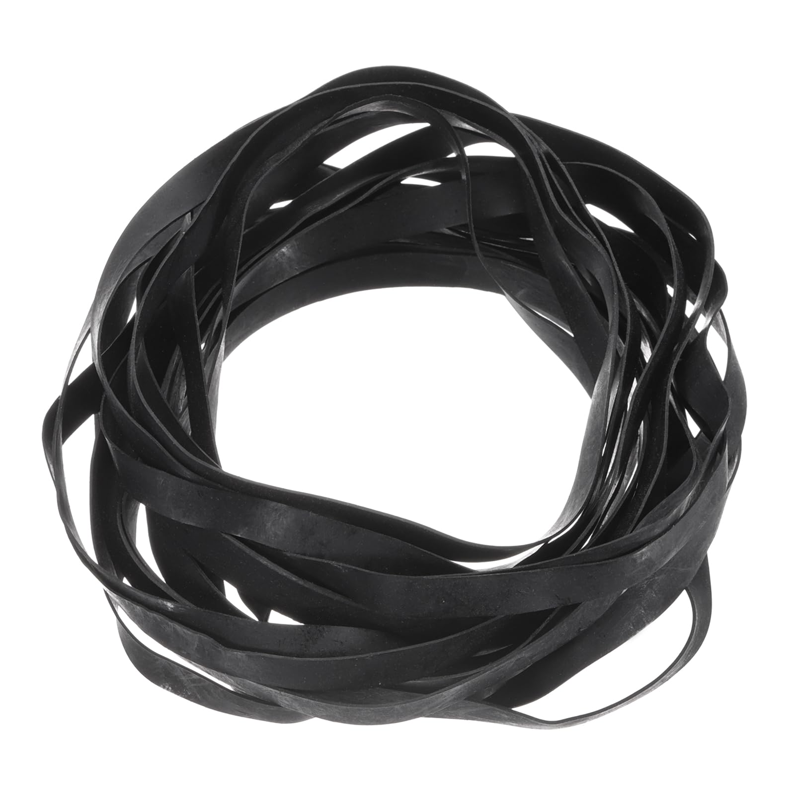 Photo 1 of uxcell 20 Pcs Turntable Belt, Folded Length 110-145mm Rubber Belts Replacement Machine Recorder Rubber Belt Record Player Fit for All Kinds of Belt-Driven Turntables, Width 6mm