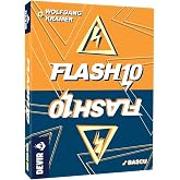 Devir - Flash 10 Card Game, Fast-Paced Real-Time Card Game with Number Sequencing &amp; Set Building, Family Party Game, Ages 8+, 2&ndash;5 Players, Playtime 20, Multi-Language