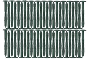 WINDOWPRO Window Shutters Panel Peg Lok Pin Pegs Screws Spikes Fasteners 3 inch 60 Pack (Forest Green) Exterior Vinyl Shutter Hardware Strongest Made in USA