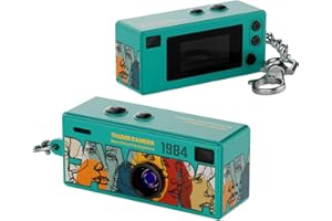 Portable Thumb Camera, Vintage Mini Keychain Camera, 130° Wide Angle of 1080P HD Video Recording & Photo Shooting, 0.96'' Scr