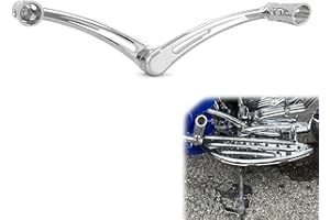 TOPRAMETAL CNC Chrome Front and Rear Heel Toe Gear Shift Lever Shift Peg for Harley Touring Electra Glide Road King Road Glide Street Glide softail Trike