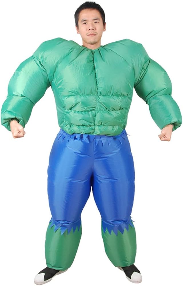 SHUISHOU Adult Men's Muscle Hulk Halloween Inflatable