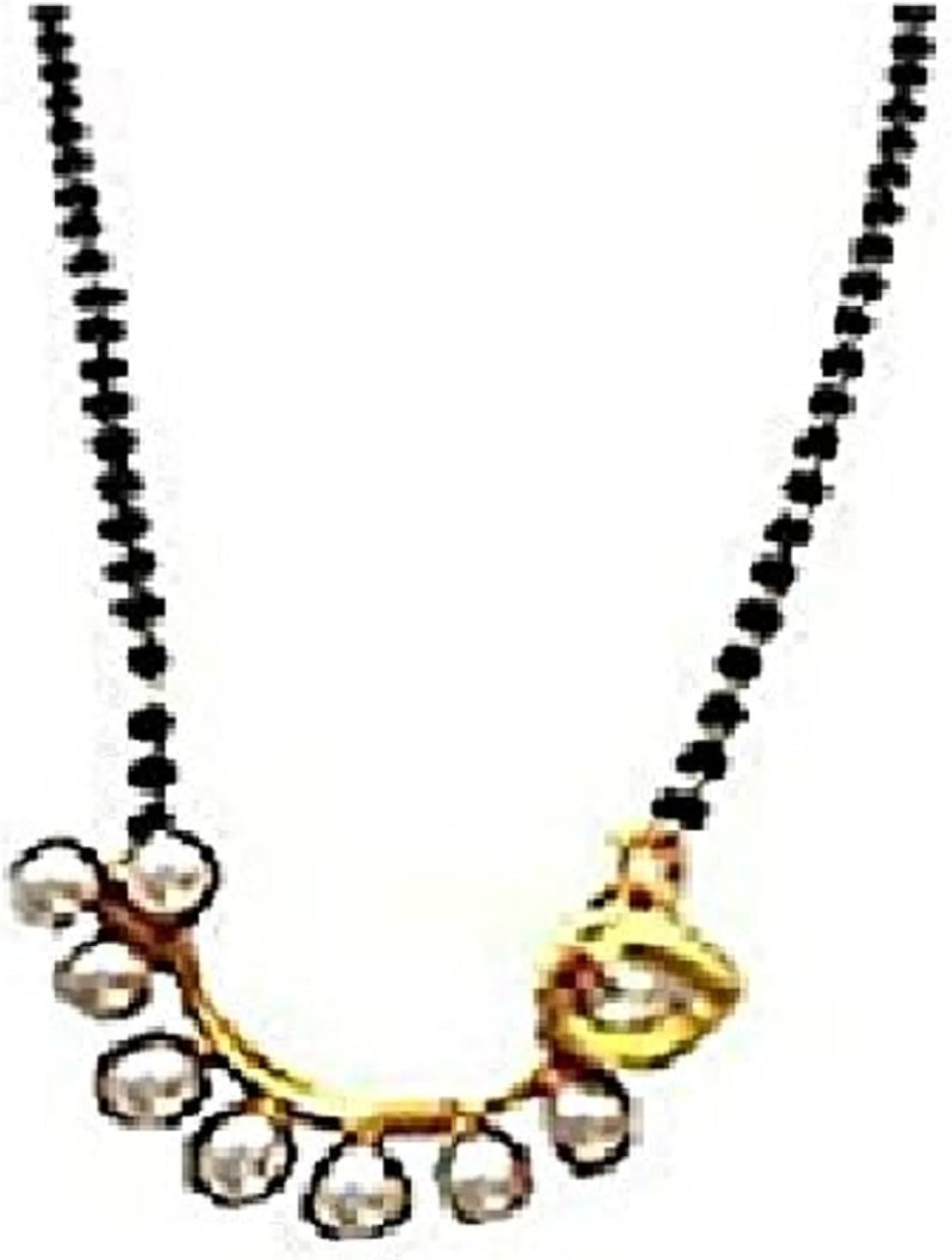 Amazon.com: GirlZ! Maharashtrian Artificial Pearl Nath Mangalsutra for Women: Jewelry