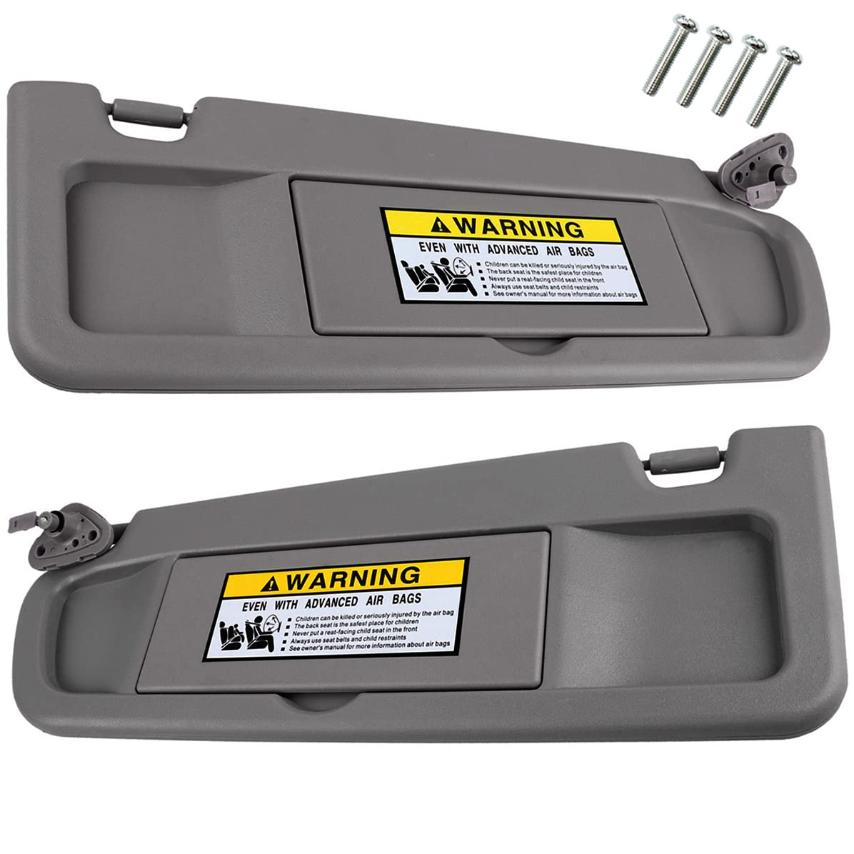 Photo 1 of Nakuuly Left Driver and Right Passenger Side Sun Visor Atlas Gray Compatible with Honda Civic 2006-2011