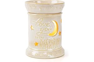 VP Home Wall Plug-in Wax Warmer for Scented Wax Ceramic Love You to The Moon & Back Electric Home Fragrance Warmer for Essent