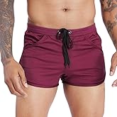 Rexcyril Men's Running Workout Bodybuilding Gym Shorts Athletic Sports Casual Short Pants