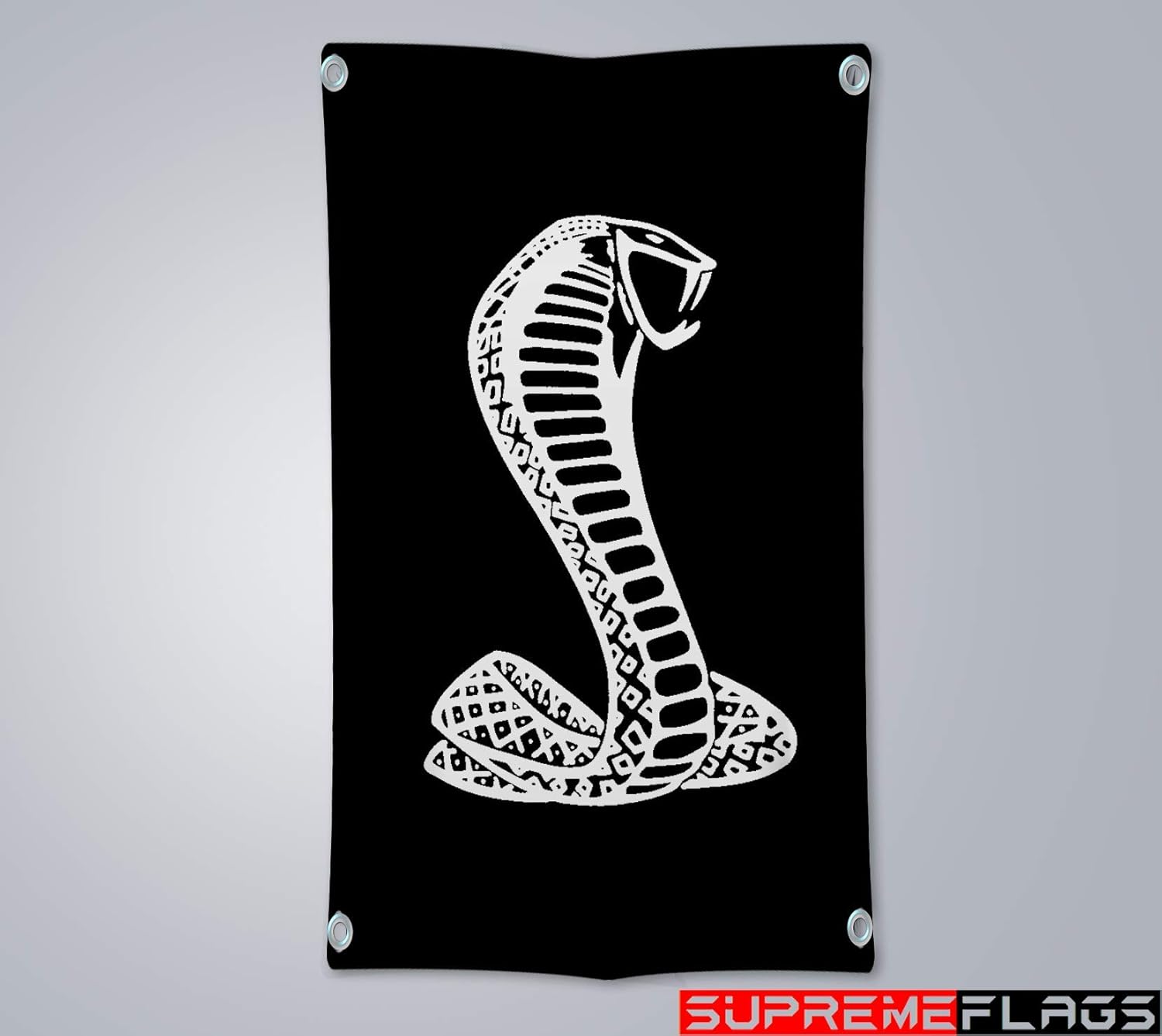 Cobra Flag Banner 3x5 Ft Ford Mustang Svt Shelby Motorsport Car