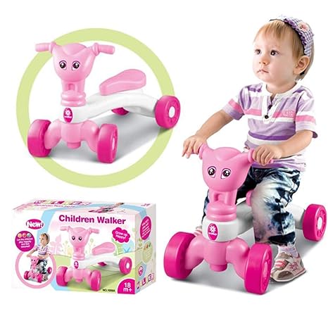 pink push along walker