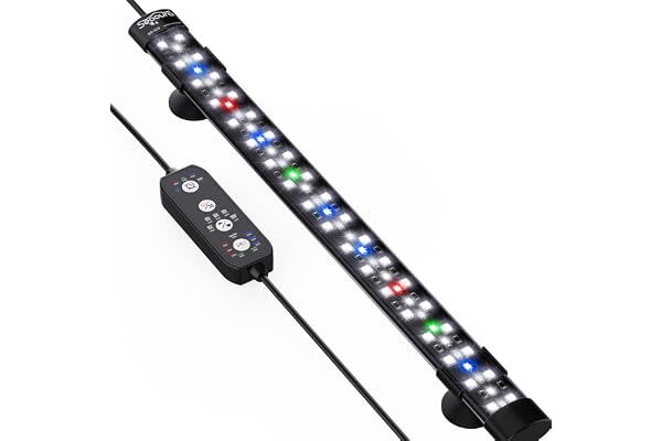 SEAOURA 24/7 Submersible LED Aquarium Light for Plants Fish Tank, 15 Inch | IP 68 Waterproof Full Spectrum Led Aquarium Plant