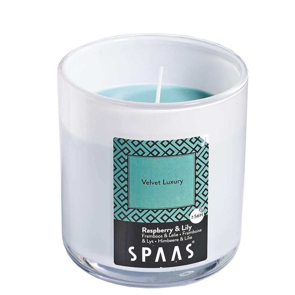 Spaas Scented Candle in Glass with Aluminium Lid, ± 56 Hours, Velvet Luxury