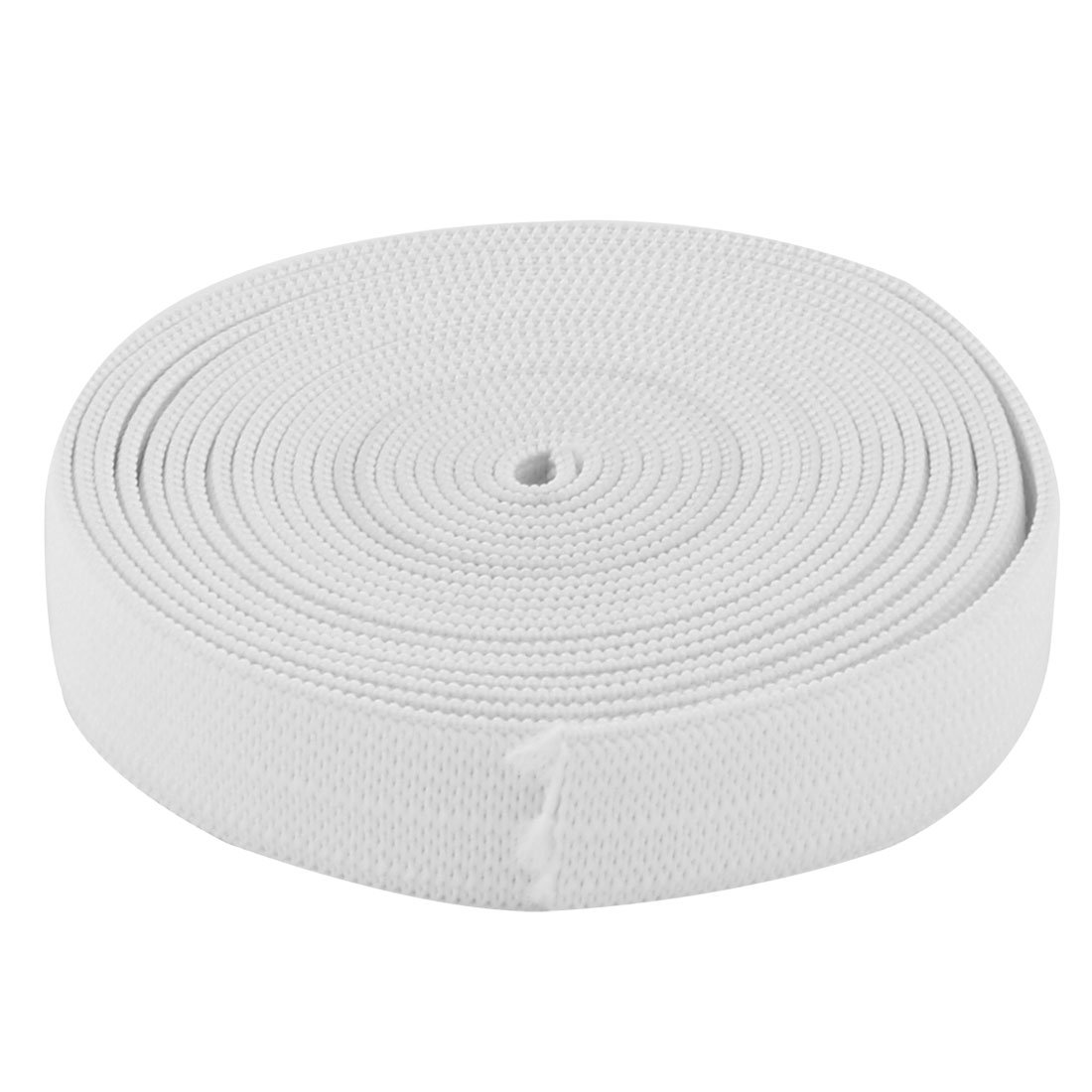 Sourcingmap Polyester Tailoring Sewing Stretchy Knitting Elastic Band Strap Rope 2.73 Yards White
