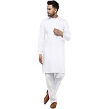 Maple Clothing Men's Kurta Pajama White 