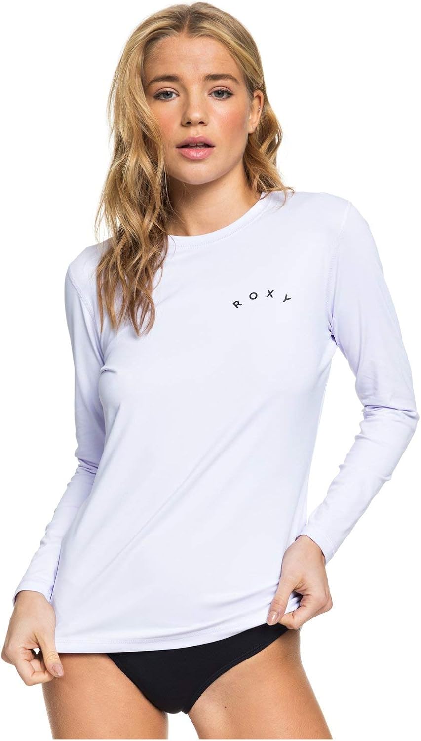 Roxy Women's Enjoy Waves Long Sleeve UPF 50 Rashguard: Sports & Outdoors