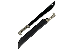 Condor Tool & Knife El Salvador Machete, 18-Inch Micarta Handle, Leather Sheath