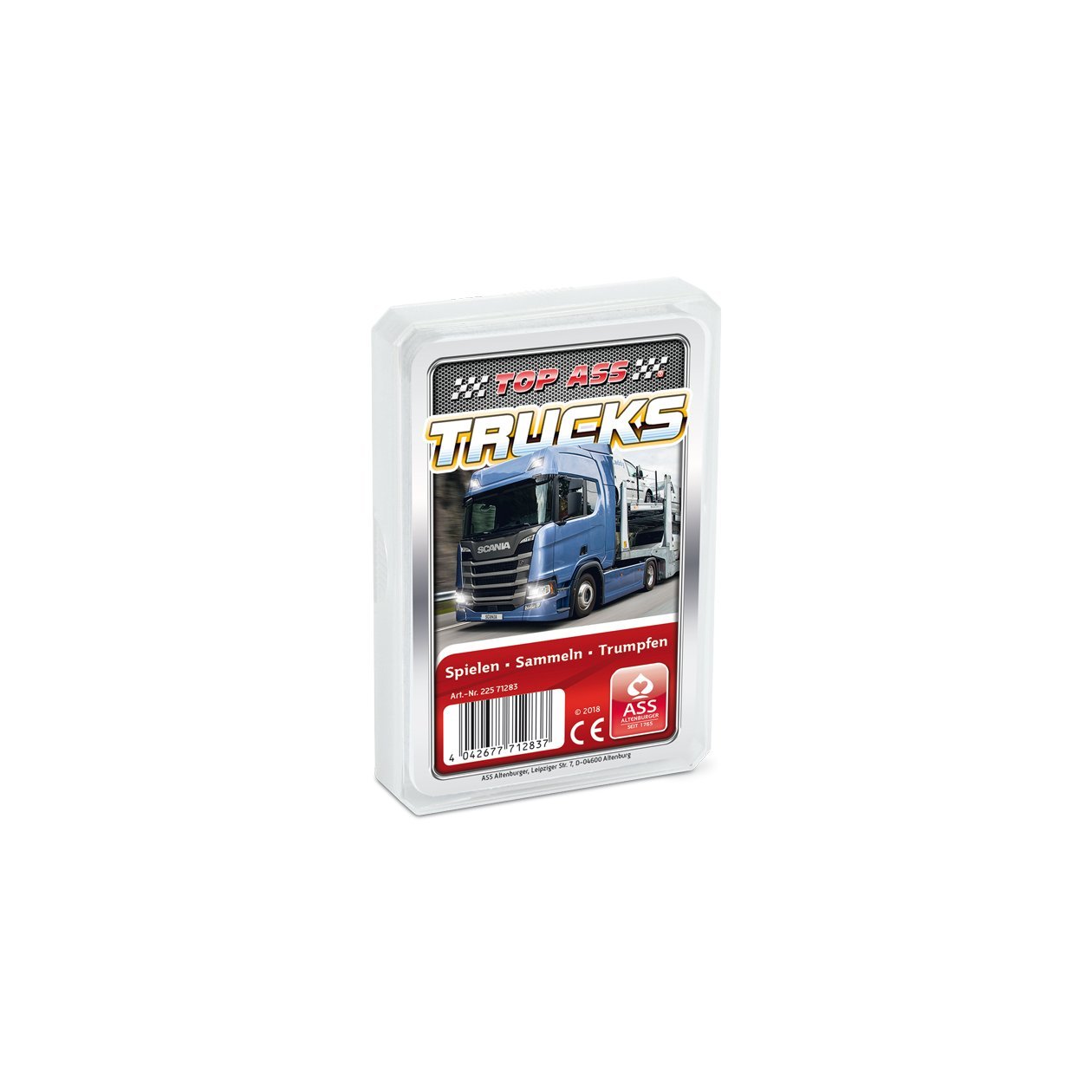 ASS Altenburger 22571283 - Top Ass Trucks, Card Game - Trump and Quartet