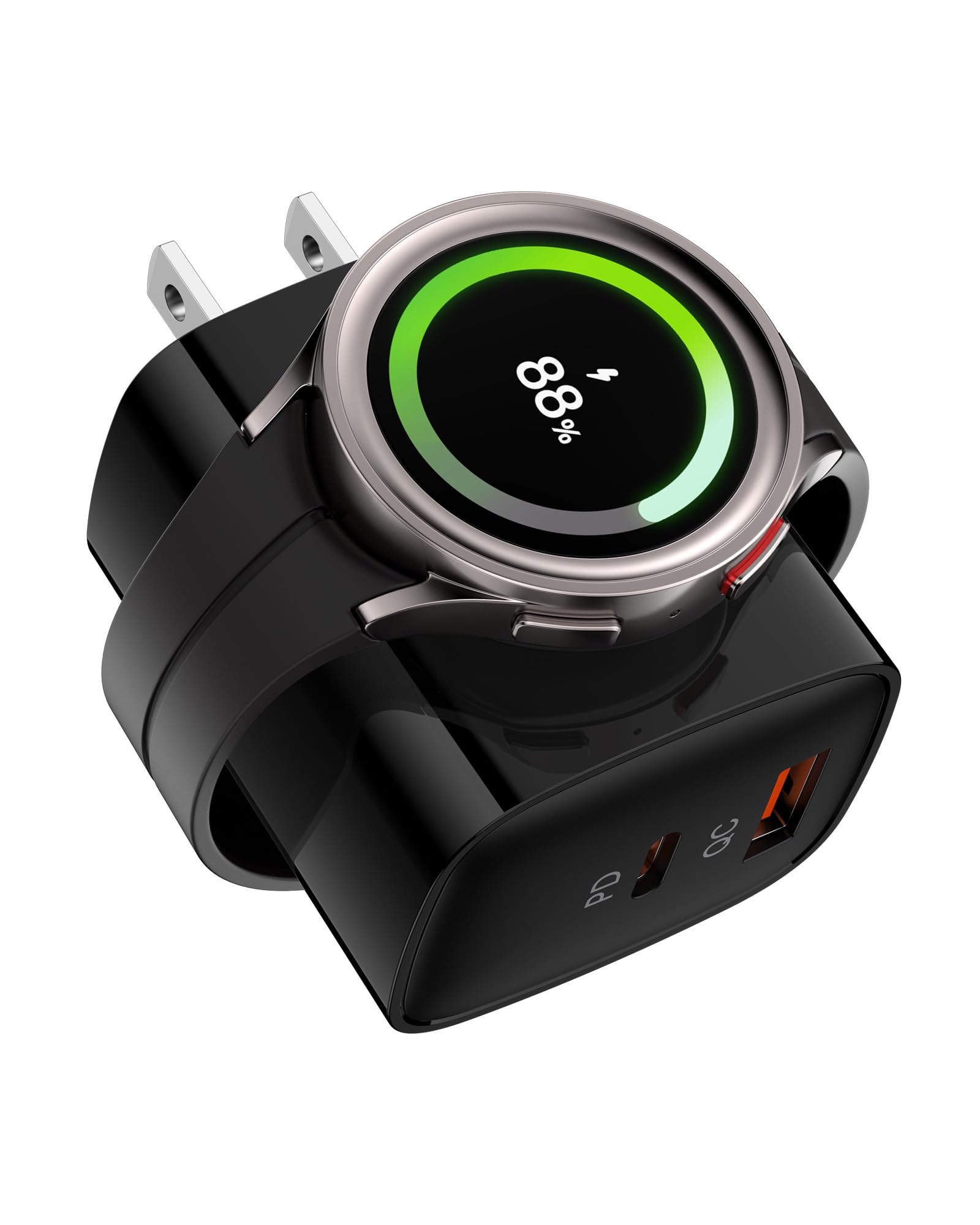 Photo 1 of *UNTESTED*
Samsung Galaxy Watch8 Charger, 3 in 1 Wireless Charging Cube for Galaxy Watch Ultra 8 Classic 7 6 5, Double Port USB C + USB A Fast Charger Wall Plug Power Block for Samsung A17 A16 A15 A36 S26-Black