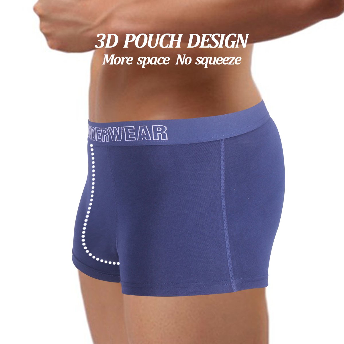 Omechy Mens Boxer Briefs Mens Underwear Soft Cotton 3d Pouch 4 Pack 4 Colors #underwear #that #prevents #sweating Omechy Mens Boxer Briefs Mens Underwear Soft Cotton 3d Pouch 4 Pack 4 Colors