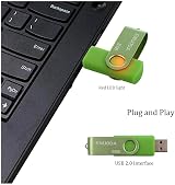 ENUODA 8GB Memory Stick 5 Pack USB 2.0 Swivel Flash Drive Five Colors view 5