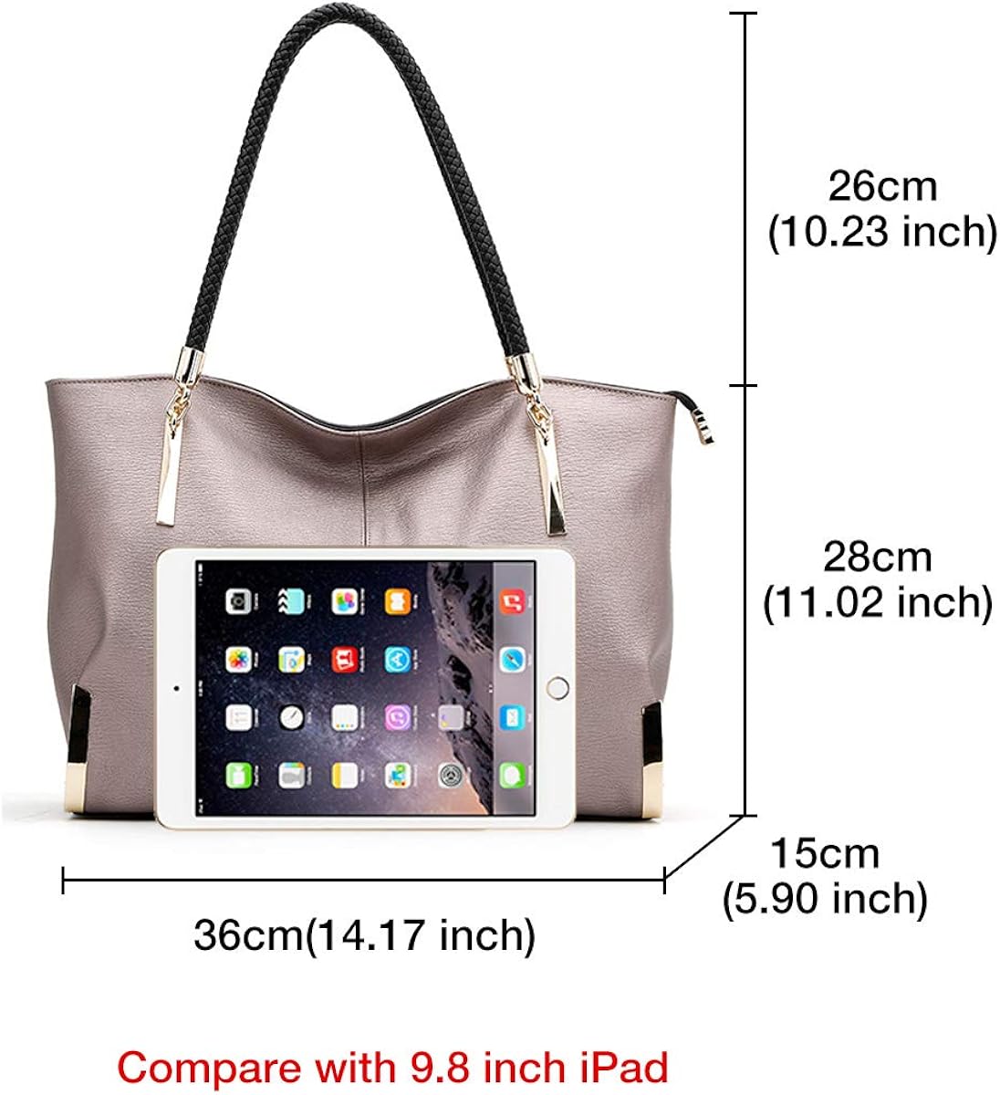 Leather Handbags for Women, Genuine Leather Large Capacity