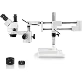Parco Scientific PA-5FZ Simul-Focal Trinocular Zoom Stereo Microscope, 10x WF Eyepiece, 0.7X—4.5X Zoom, 3.5X—90x Magnificatio